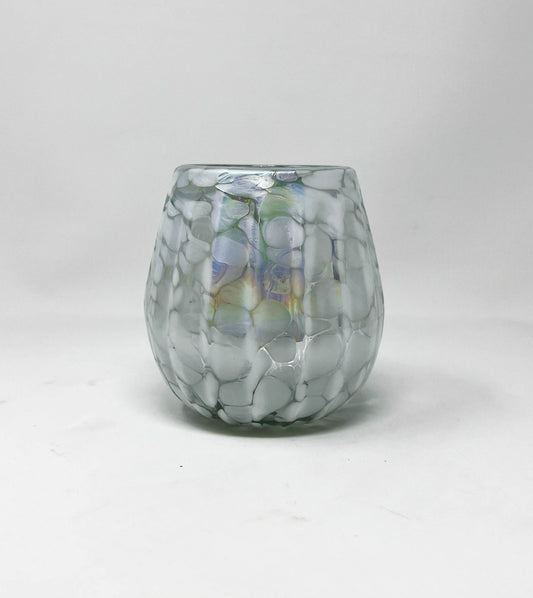 Stemless Wine Glass - White Lustre