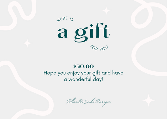 Blue Dorado Design Gift Card